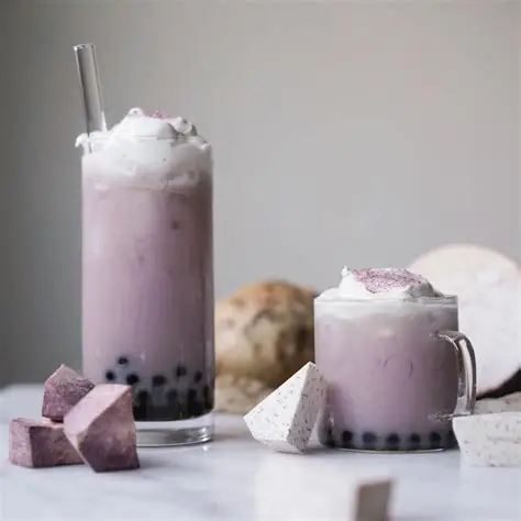 frappe de taro con tapioca 16 onzas